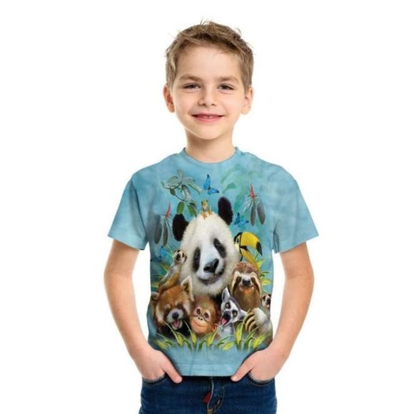 The Mountain Zoo Selfie Panda Kids Shirt XL - Picture 2 of 4